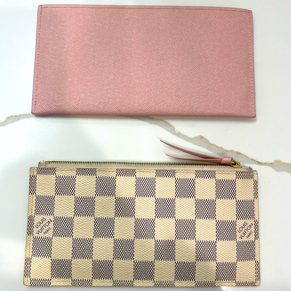 Louis Vuitton Félicie Pochette- Damier Azur- card holder & coin wallet.
